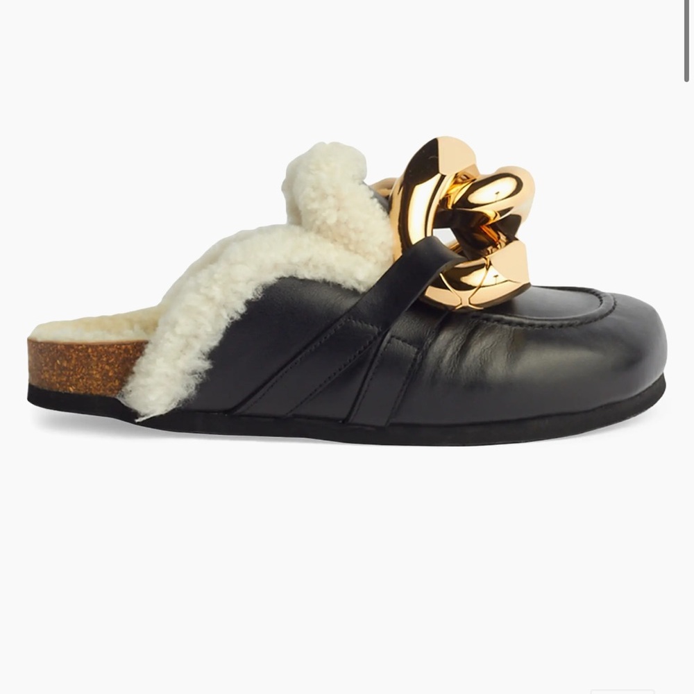 JW Anderson Shearling Chain Loafers